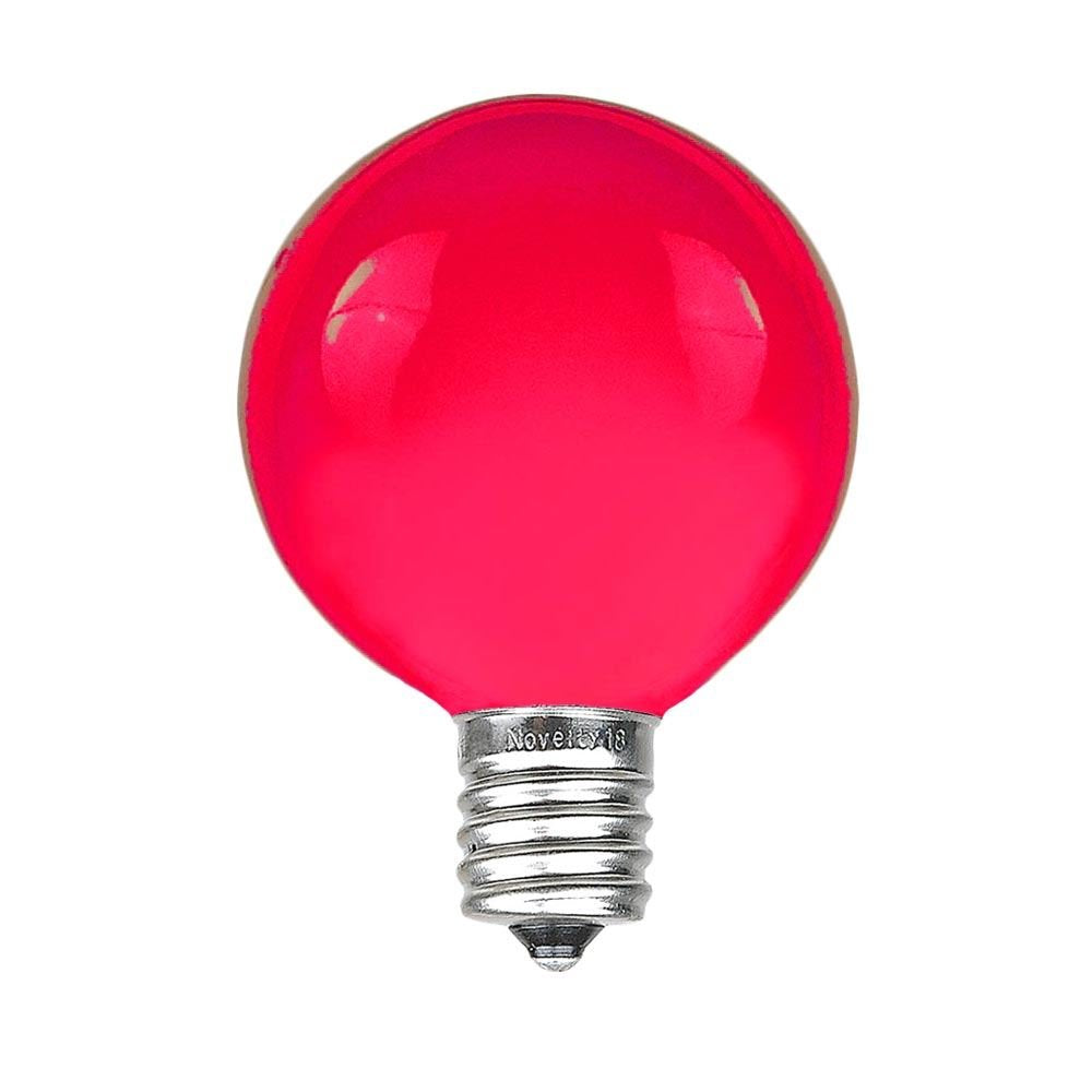 Novelty Lights 25 Pack G40 Pink Outdoor Globe Bulbs  Light Bulbs Glass Incandescent Bulbs with 3000 Hour Lifespan  Globe String Lights Replacement Bulbs