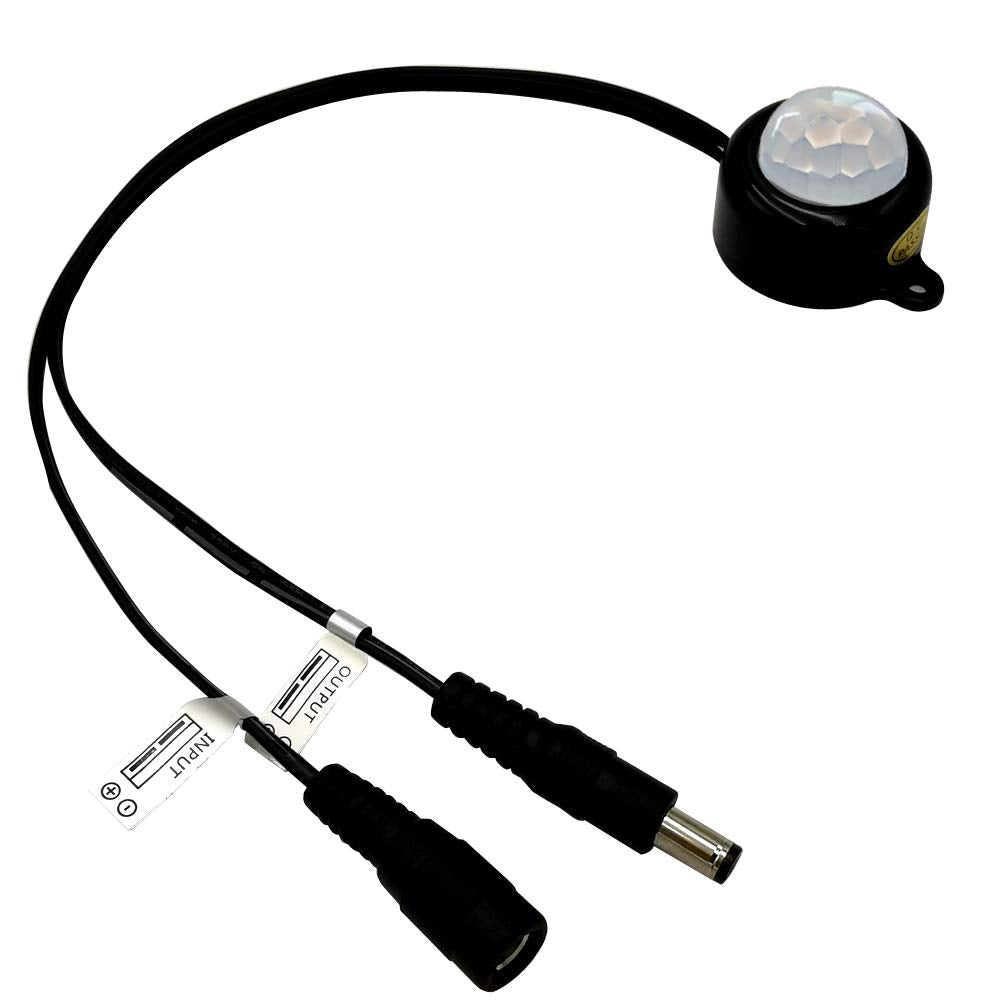 weisuan-Tuodi DC Light Sensor Switch 6V-24V 5A, Day-On Night-Off, Aluminum, Black, Model LTDL-2025-WB