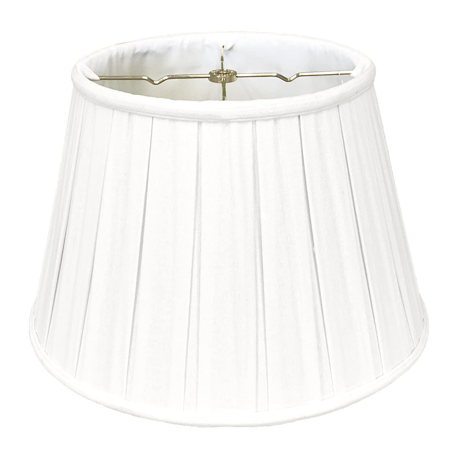 Royal Designs Empire English Pleat Basic Lamp Shade, Linen White, 10 x 14.5 x 10