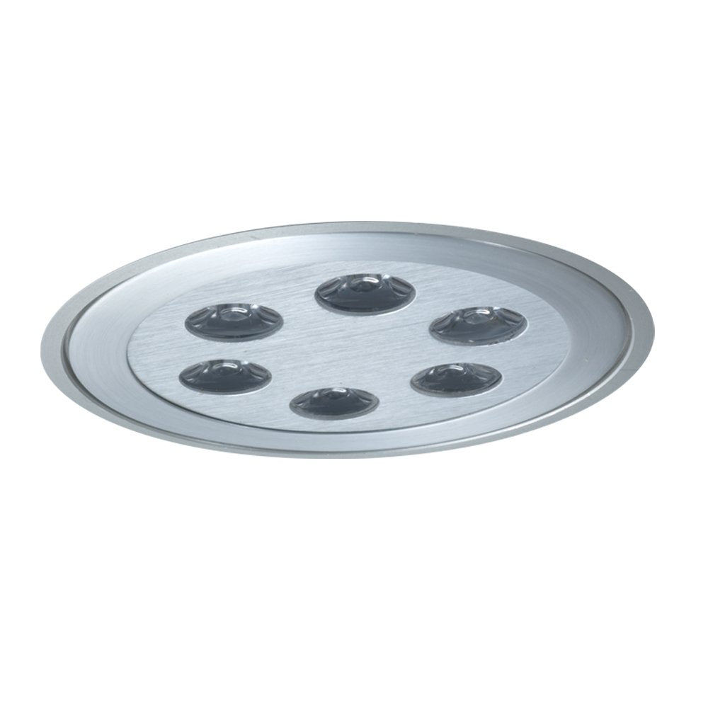 Jesco Lighting Six Light Adjustable LED Slim Disk, Brushed Aluminum, Model PK715LED3865BA