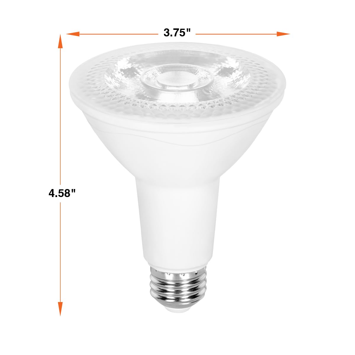 Sylvania Par30Ln Long Neck High Output Flood Led Light Bulb, 75W = 18W, Wet Rated, Dimmable, Medium Base, 1800 Lumens, 3000K Neu