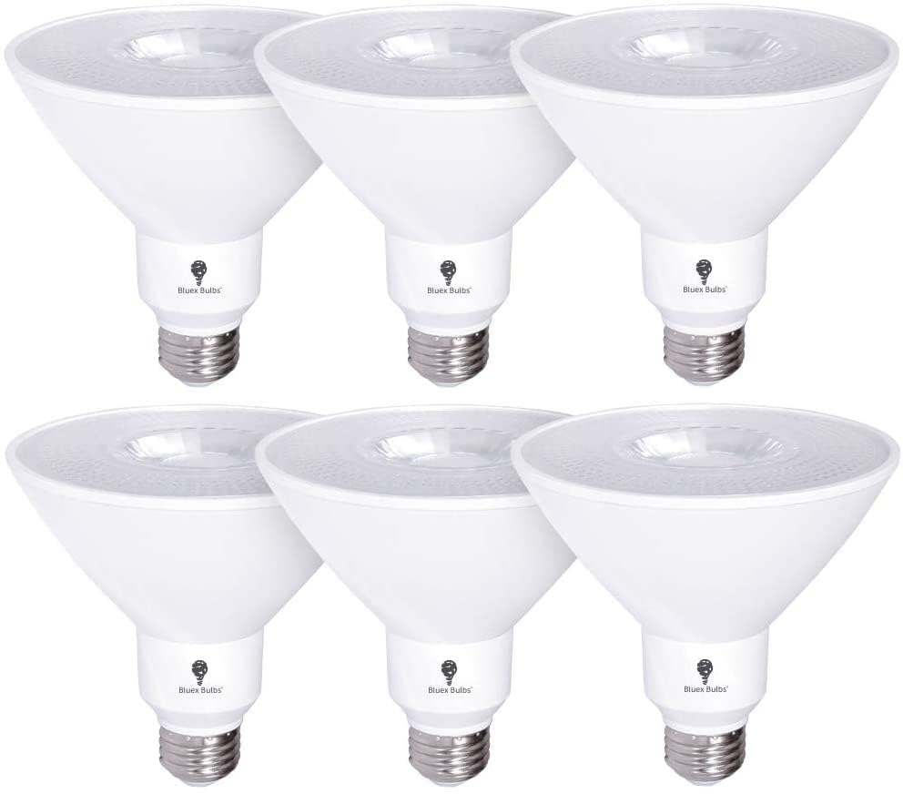 6 Pack High Power Outdoor Par38 17W 170Watt Equivalent 1700 Lumens Led Dimmable Flood Light Bulb Waterproof E26 6000K Daylight L