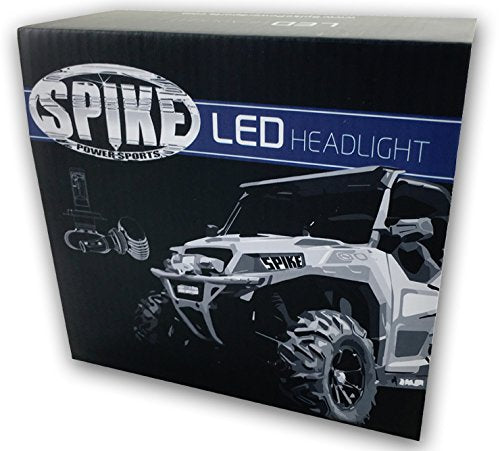 Spike Led Headlight High/Low Bulbs 4000 Lumens For Polaris Utv