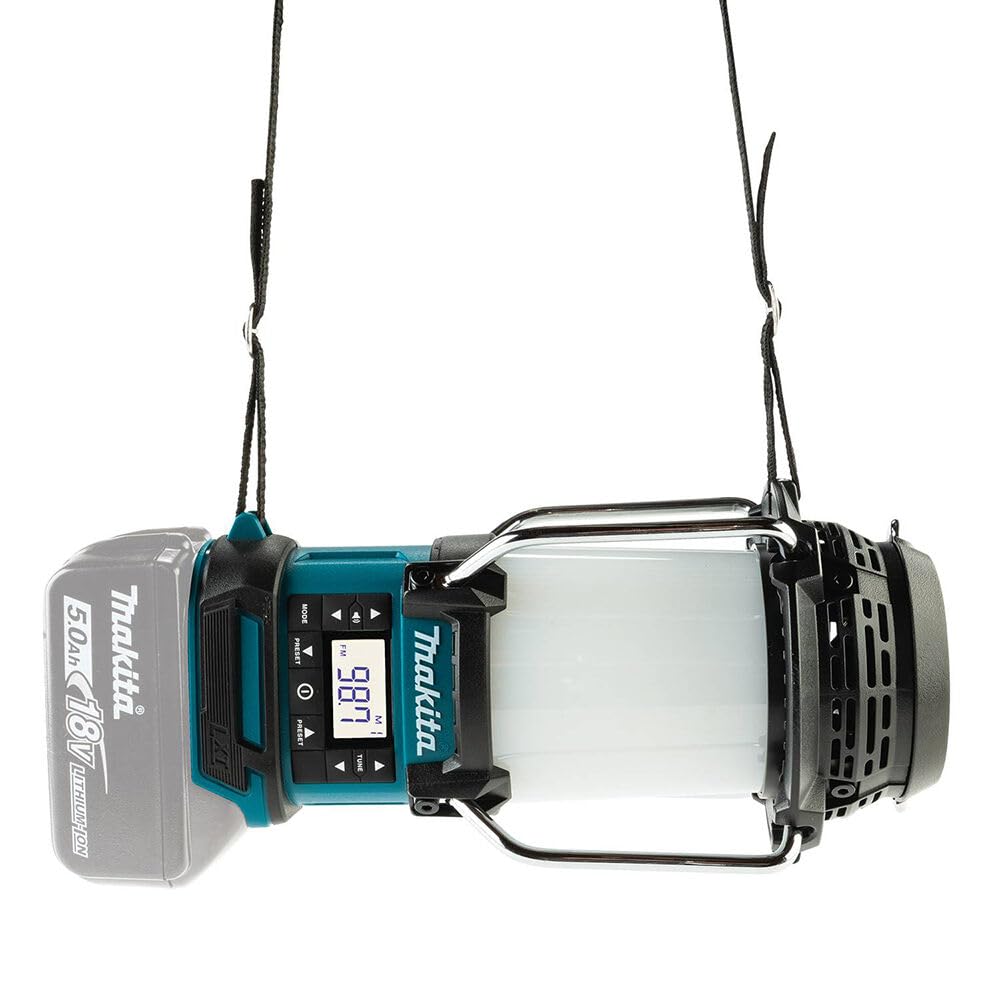 Makita XRM12 Cordless Lantern with Radio, 18V LXT Lithium-Ion, Teal, Tool Only