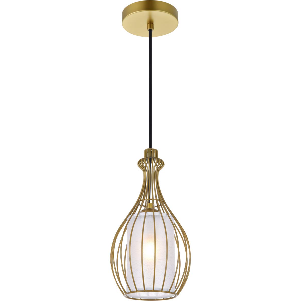 Living District Indoor Modern Home Decorative Bright Ceiling Miya 1 Light Brass Pendant