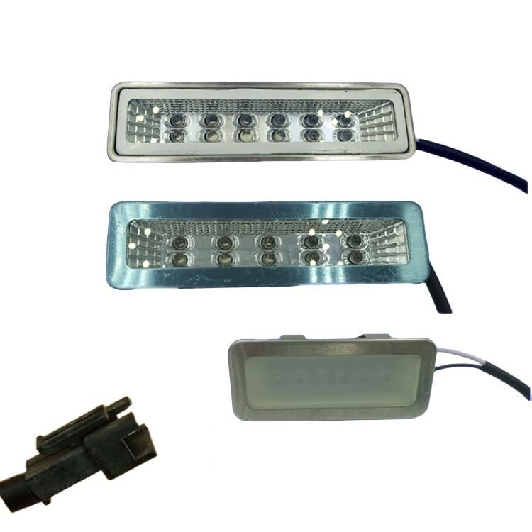 220V/ 12V AC/DC 2 Piece Rectangular Kitchen Cooker Light Bulb LED Rang Hood Light Exhaust Light LED Double Row LED Light with SM
