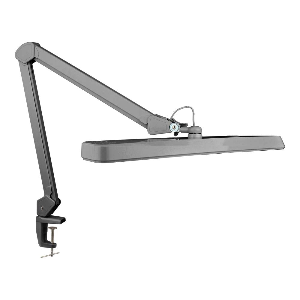 Neatfi LED Task Lamp 2500 Lumens, 30W, 22 Inch, Silver, Model 9505LED-30-C, Eye-Caring Desk Light with Clamp for Home and