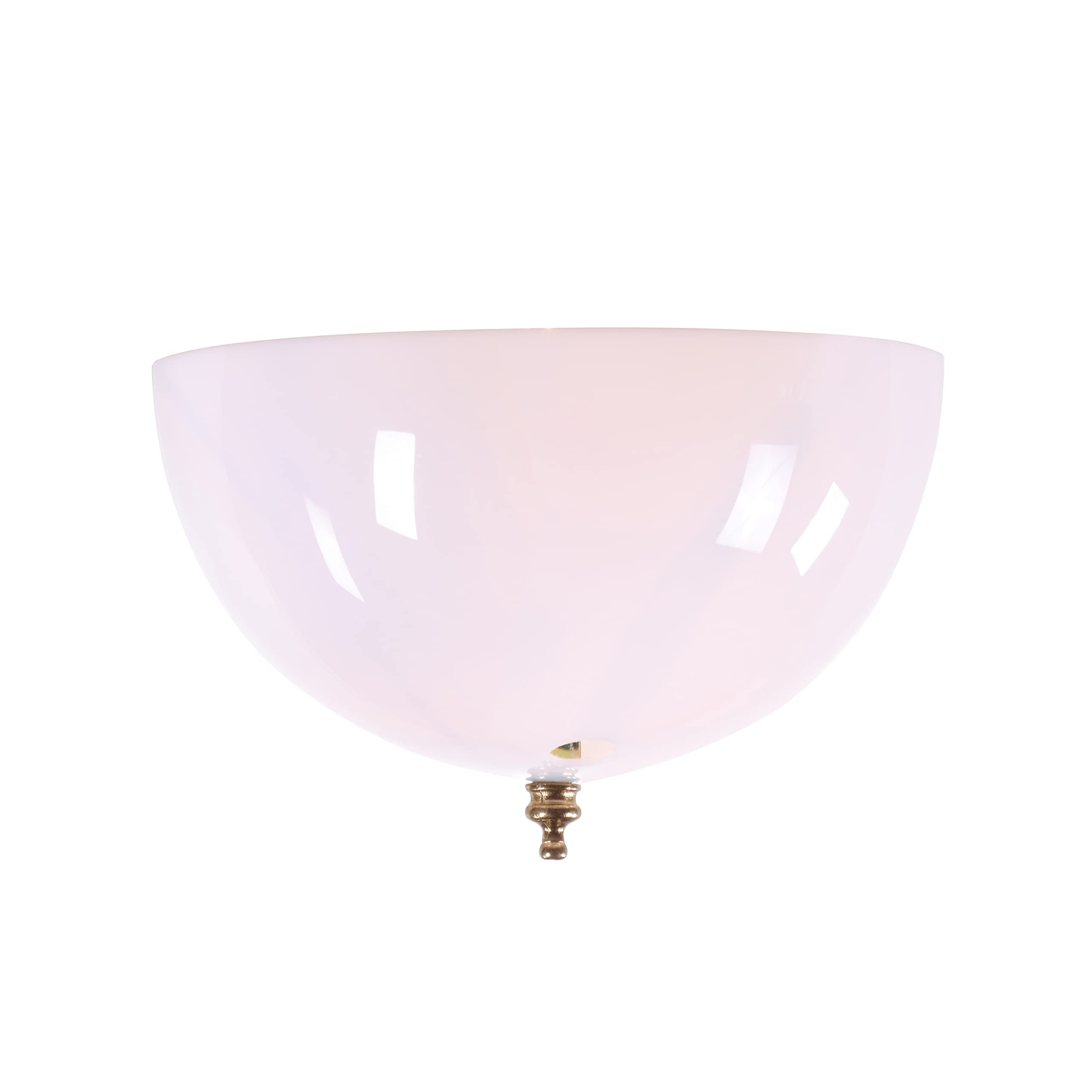 Aspen Creative Clip-on Tulip Shade for A-Type Bulbs, 8" Diameter x 4" Height, White Finish, 2 Pack, Model 28003-15-2