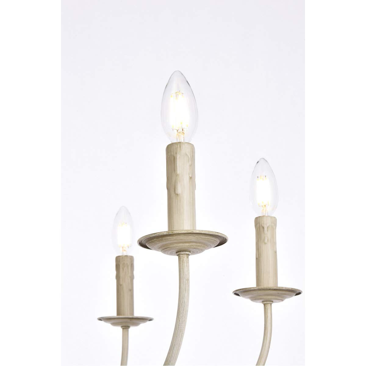 Living District Indoor Modern Home Decorative Bright Ceiling Brielle 6 Lights Pendant in Weathered Dove