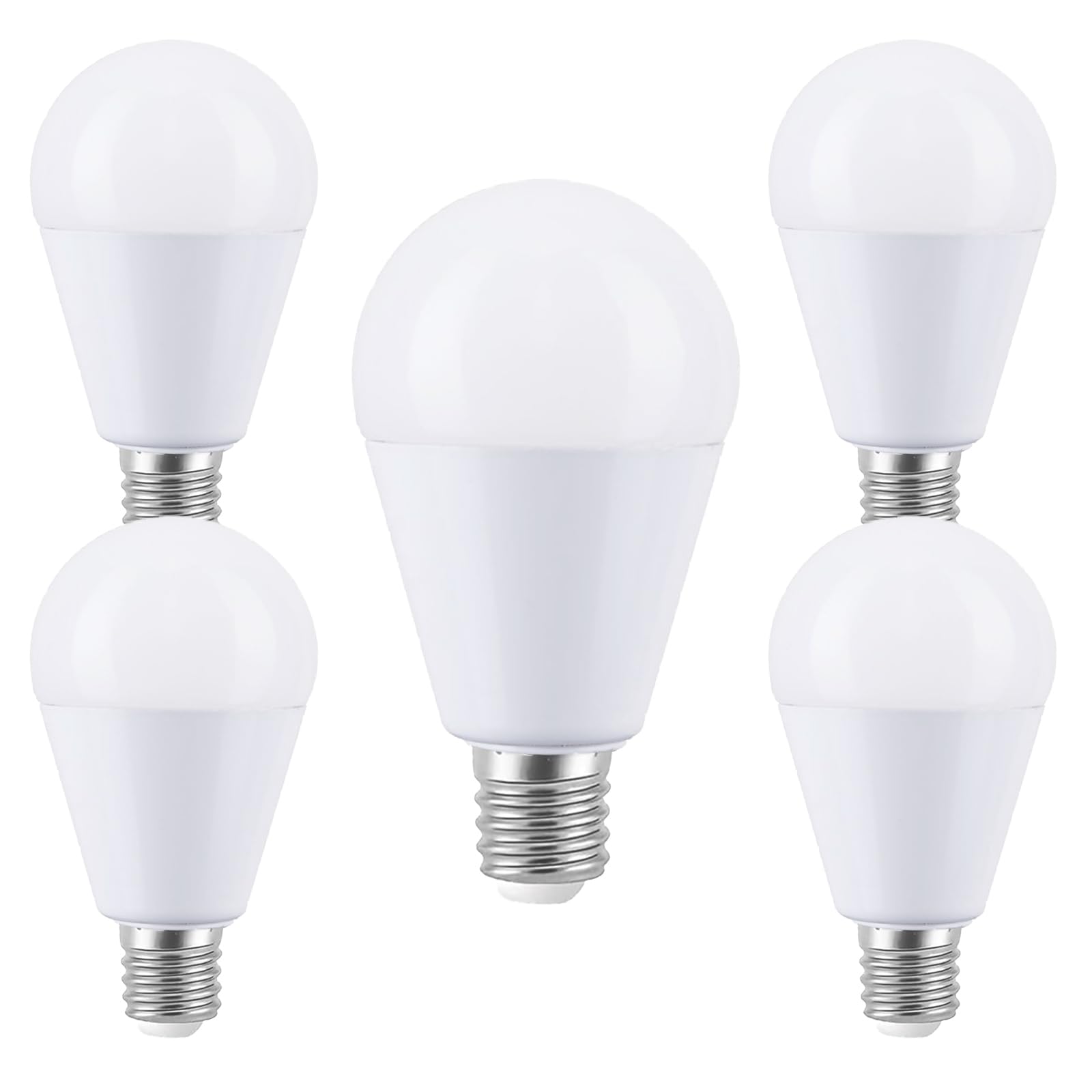 VYAOMLI E17 LED Light Bulbs 6W 600LM Non-Dimmable 5 Pack Daylight White
