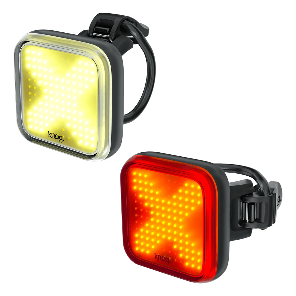 Knog Blinder Twinpack X Unisex Adult Front/Rear Light Kit, Black, One Size