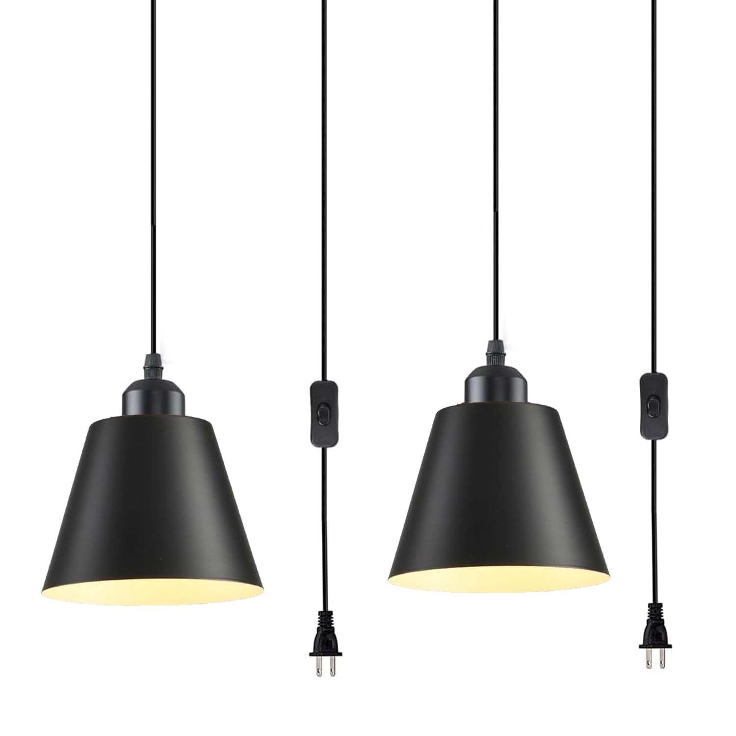 KENMI Farmhouse Pendant Lighting,Chandelier Industrial Pendant Light, Modern Kitchen Island Lights Fixtures Ceiling Hanging Dini