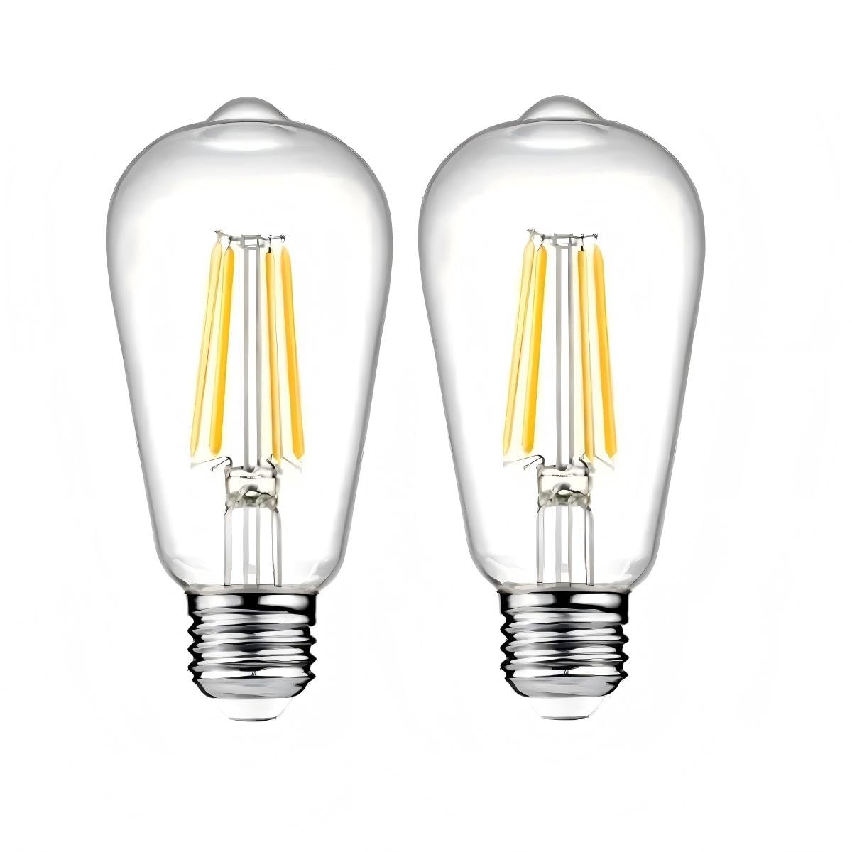 ANYPOWK 12V LED Edison Light Bulbs Low Voltage - Warm Light 6W E26 Standard Base 60W Equivalent - DC Bulb for RV, Solar Panel Pr