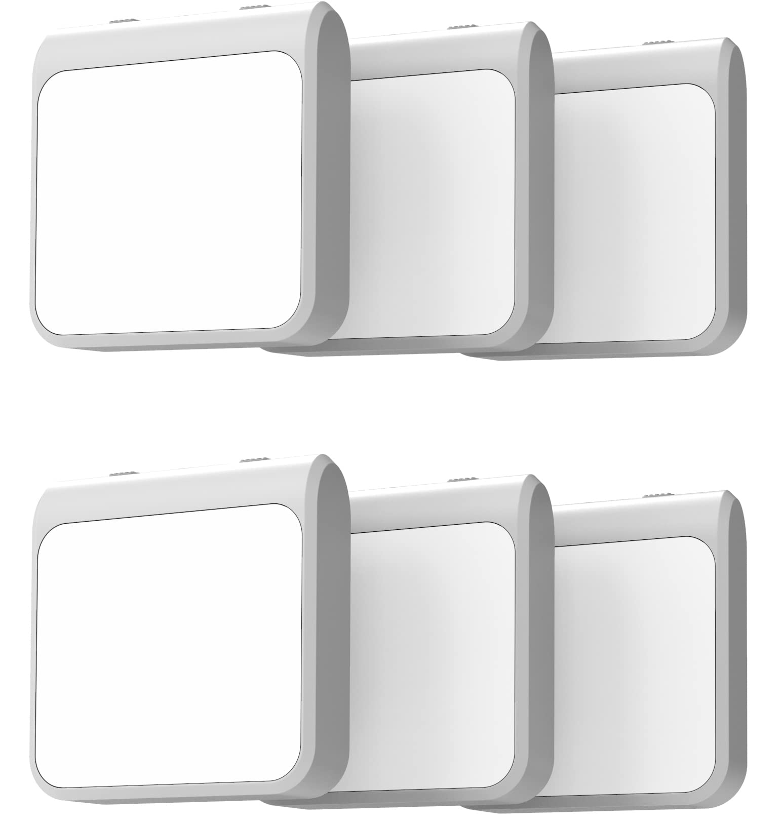 Solatec Plug-in LED Night Light, Auto Dusk to Dawn Sensor, Adjustable Brightness, 6 Pack, Cool White & Warm White