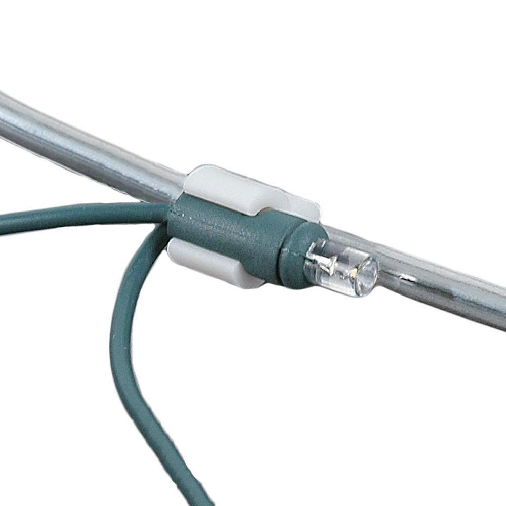 Novelty Lights WFC-3/16 Wire Frame Christmas Light Clip, 3/16'', Made for Wire Frames to Hold Mini Lights, 250 Pack