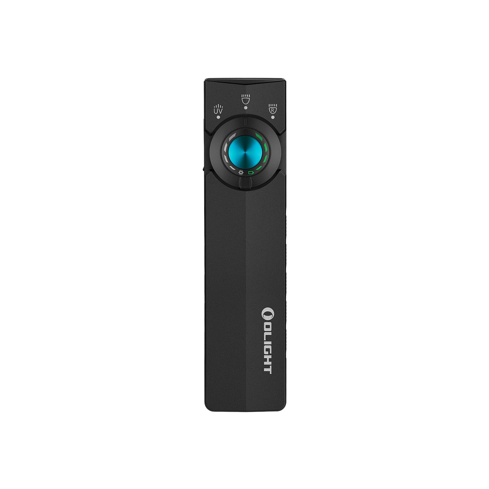 OLIGHT ArkPro Lite Flat Pocket Flashlight, Rechargeable Portable 1200 Lumens with White LED, Red Light, and UV Light, Triple Sou