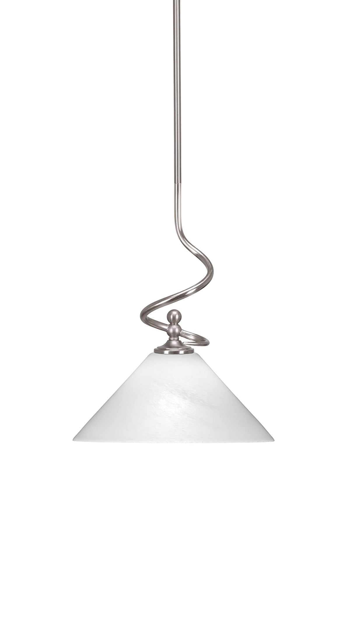 Capri 1 Light Mini Pendant in Brushed Nickel (901-BN-2121)