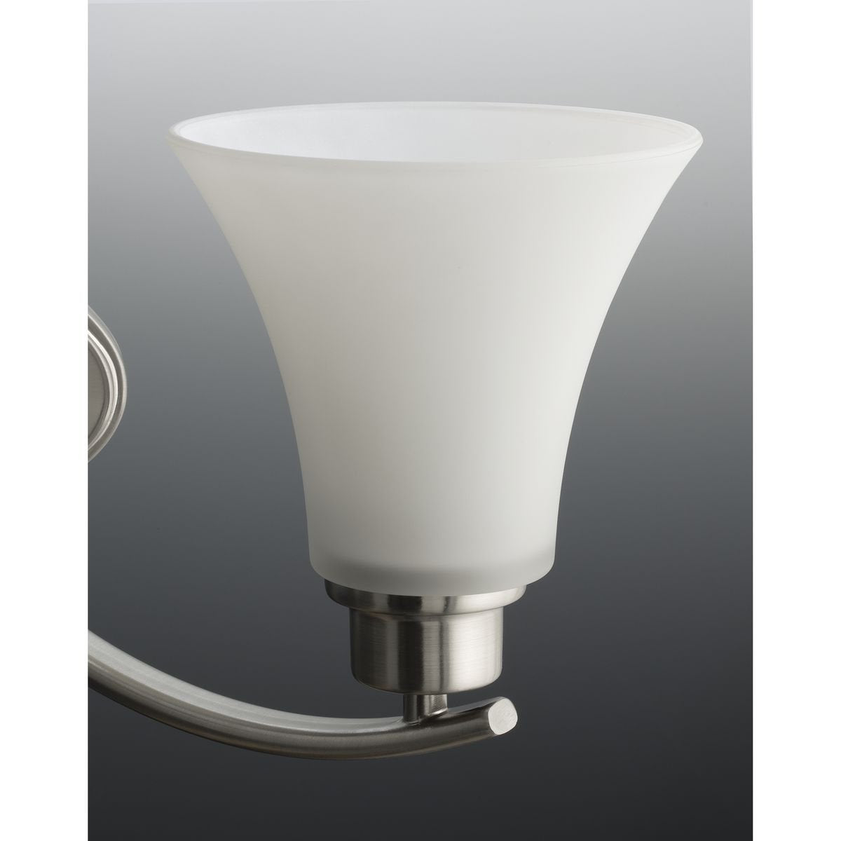 Progress Lighting 3-Light Chandelier, Joy Collection, 6" Brushed Nickel, Alloy Steel, Model P4489-09