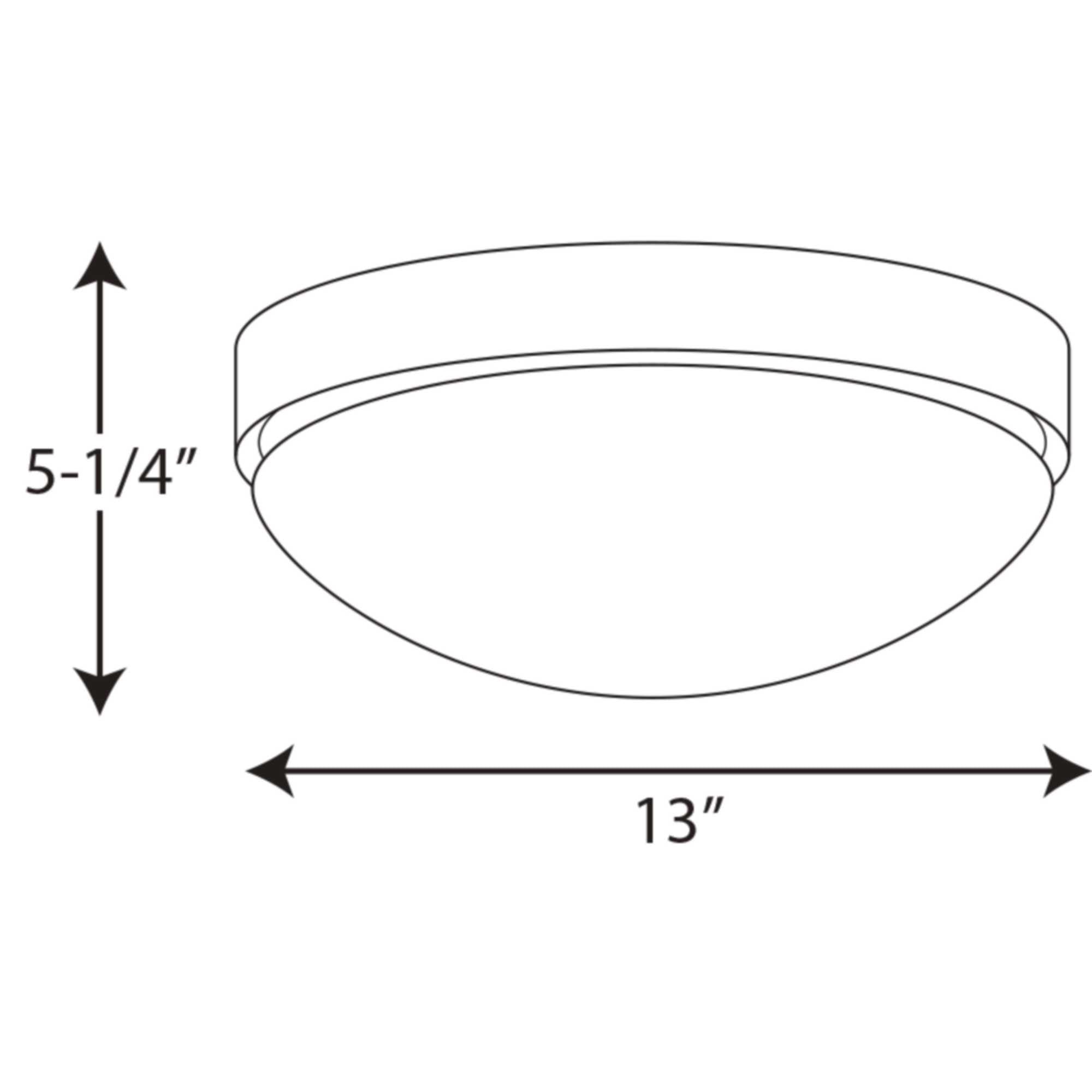 Progress Lighting P350105-109-30 Elevate Led Flush Mount, Brushed Bronze