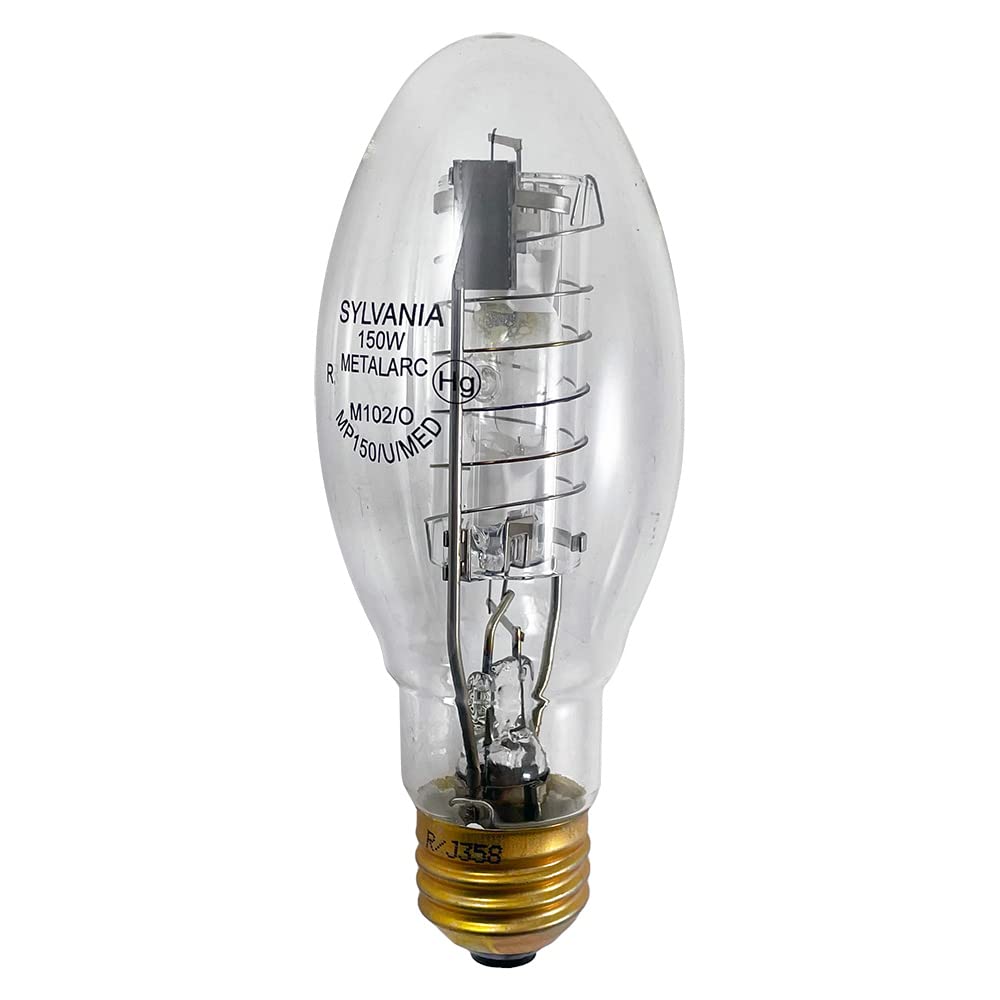 Sylvania 64402 - 150 Watt - E17 - Metalarc Pro-Tech - Pulse Start - Metal Halide - Protected Arc Tube - 3000K - Medium Base - Ansi M102/O - Universal Burn - Mp150/U/Med