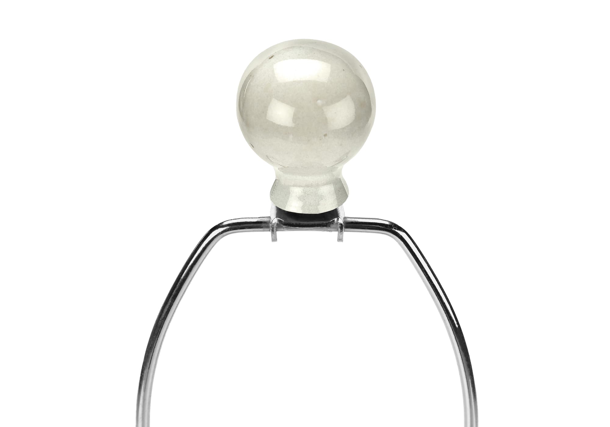 Monarch Specialties I 9605 Table Lamp, Cream Ceramic, Beige Shade, 17inL x 17inW x 31inH