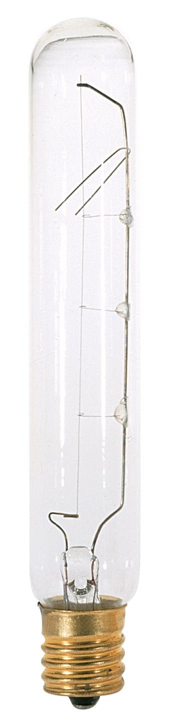 Satco 20W E17 T6 1/2 Incandescent Light Bulb 2700K Warm White - Model s3280, Pack of 12