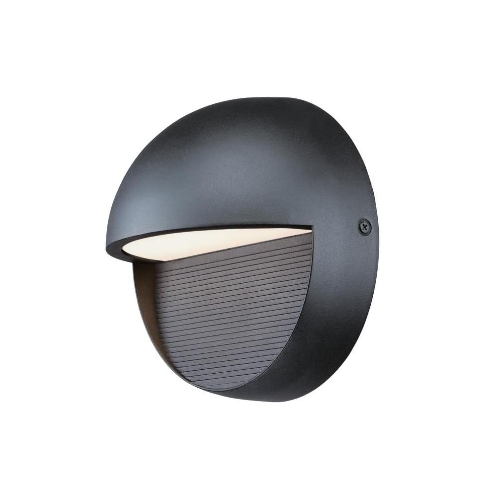 Westinghouse 6579000 Winslett Transitional One-Light Dimmable LED Outdoor Wall Light Sconce, Dark Sky Friendly, Textured Black F