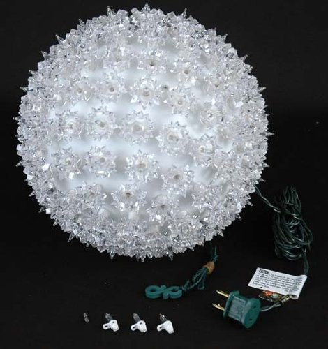 Novelty Lights Starlight Sphere 150-Light Ornament Ball Light, Clear, 10in, Commercial Grade with 5ft Hanging Cord, Model A-SS150-CL