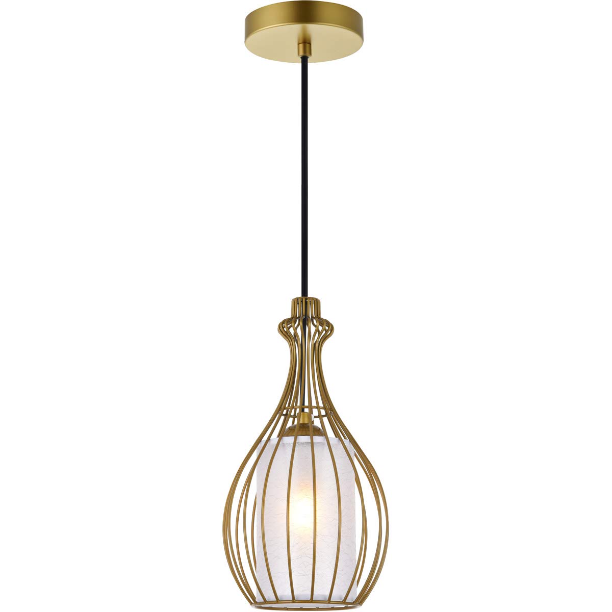 Living District Indoor Modern Home Decorative Bright Ceiling Miya 1 Light Brass Pendant