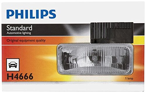Philips H4666C1 Standard Halogen Sealed Beam headlamp, 1 Pack