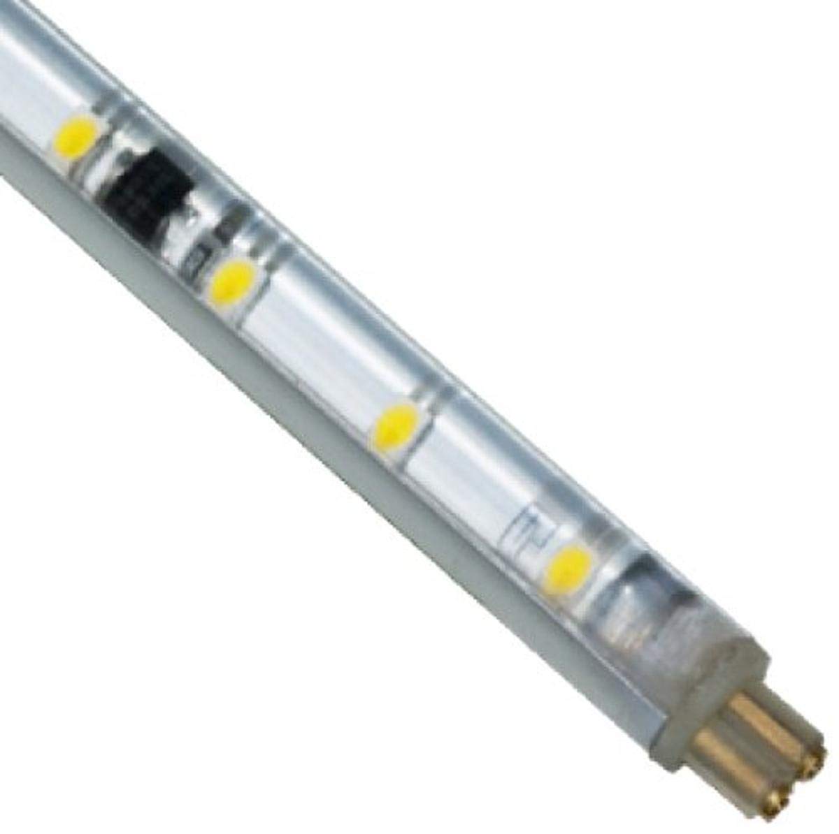 Jesco Lighting S601-08/30 LED Slim Stix 8&quot; Linkable Cove Display Light Strip, 3000K Color, Aluminum Finish