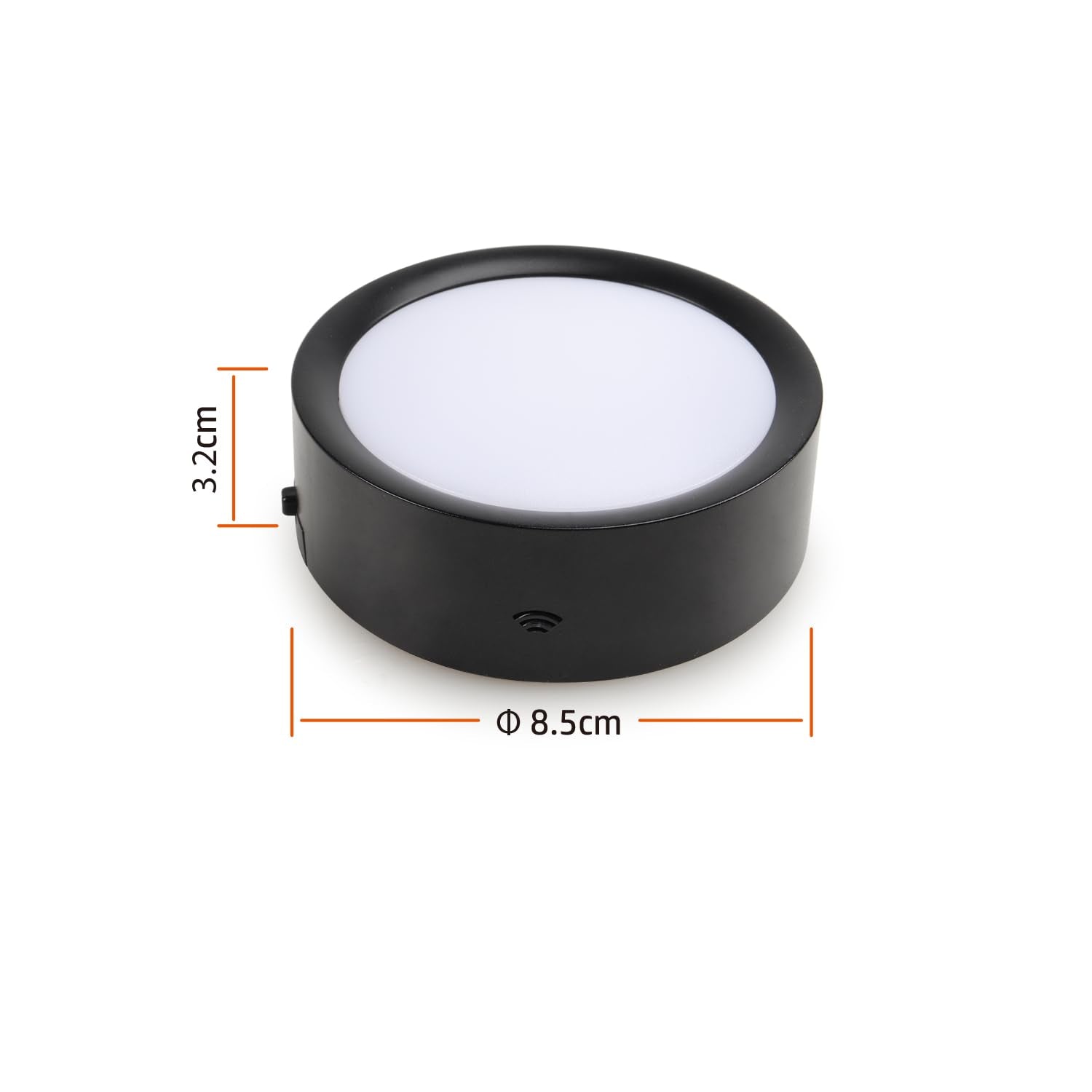 Dami Under Cabinet Lighting With Remote Control, Rechargeable Battery Operated Wireless Shelf Lights, Under Cabinet Lights Stick On Tap, Color Changing Puck Lights For Kitchen, 2 Pack, Black