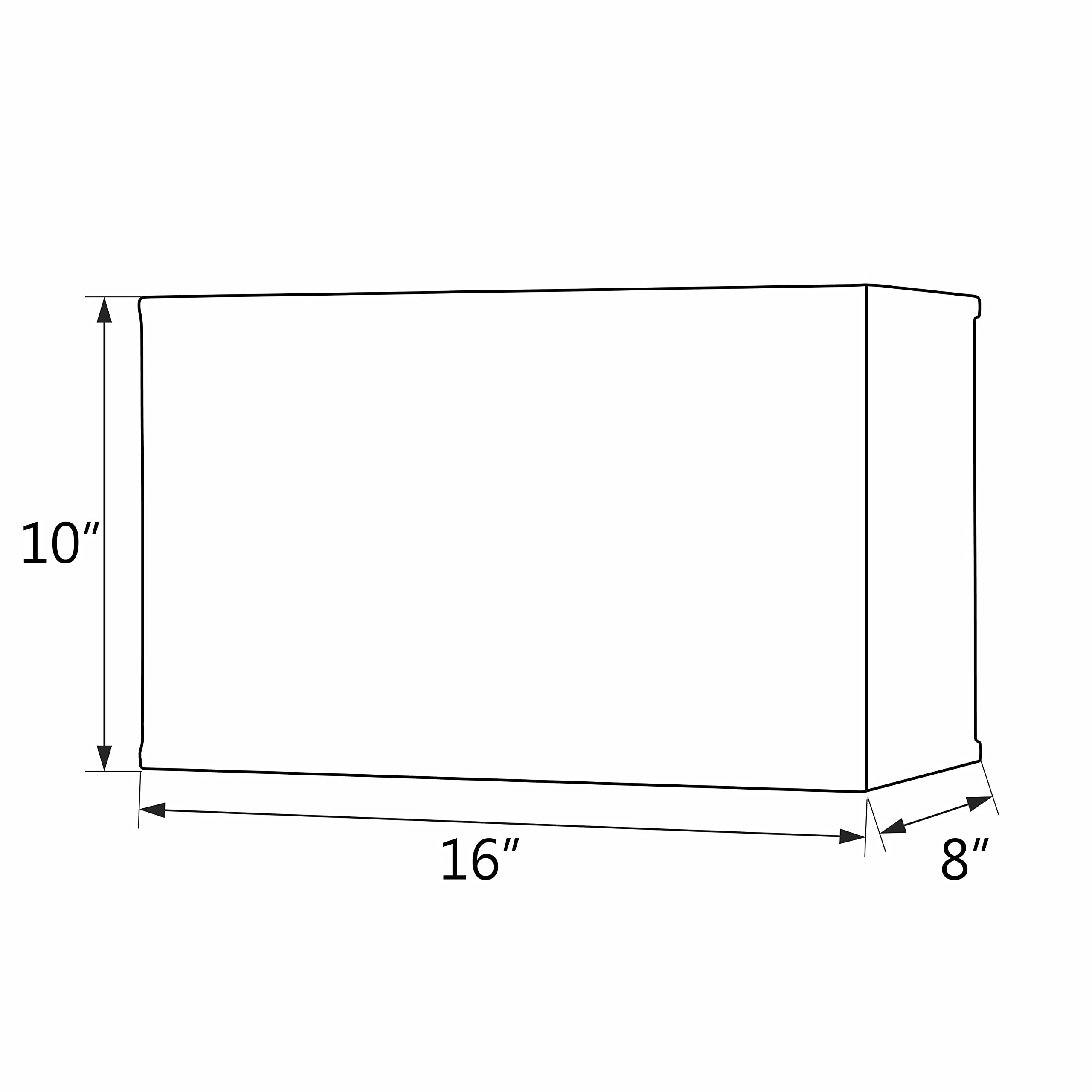 Aspen Creative 36010, Hardback Rectangular Contemporary Spider Lamp Shade/White Linen Fabric, (8+16)&quot; Top X (8+16)&quot; Bottom X 10&quot; Height