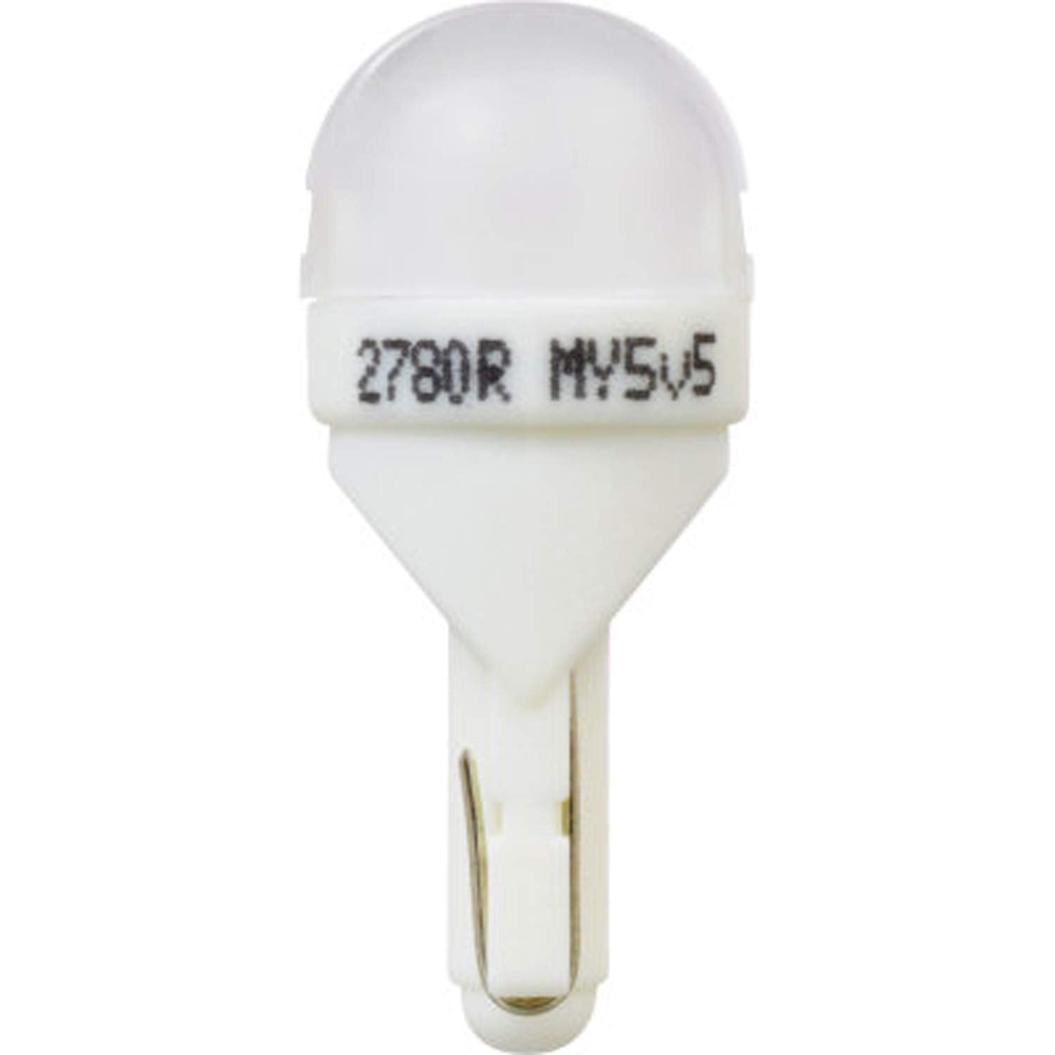 SYLVANIA 194 T10 W5W LED Bulb - Red Mini Bulb for Interior Lighting, Model 194RSL.BP, Bright LED - Contains 1 Bulb