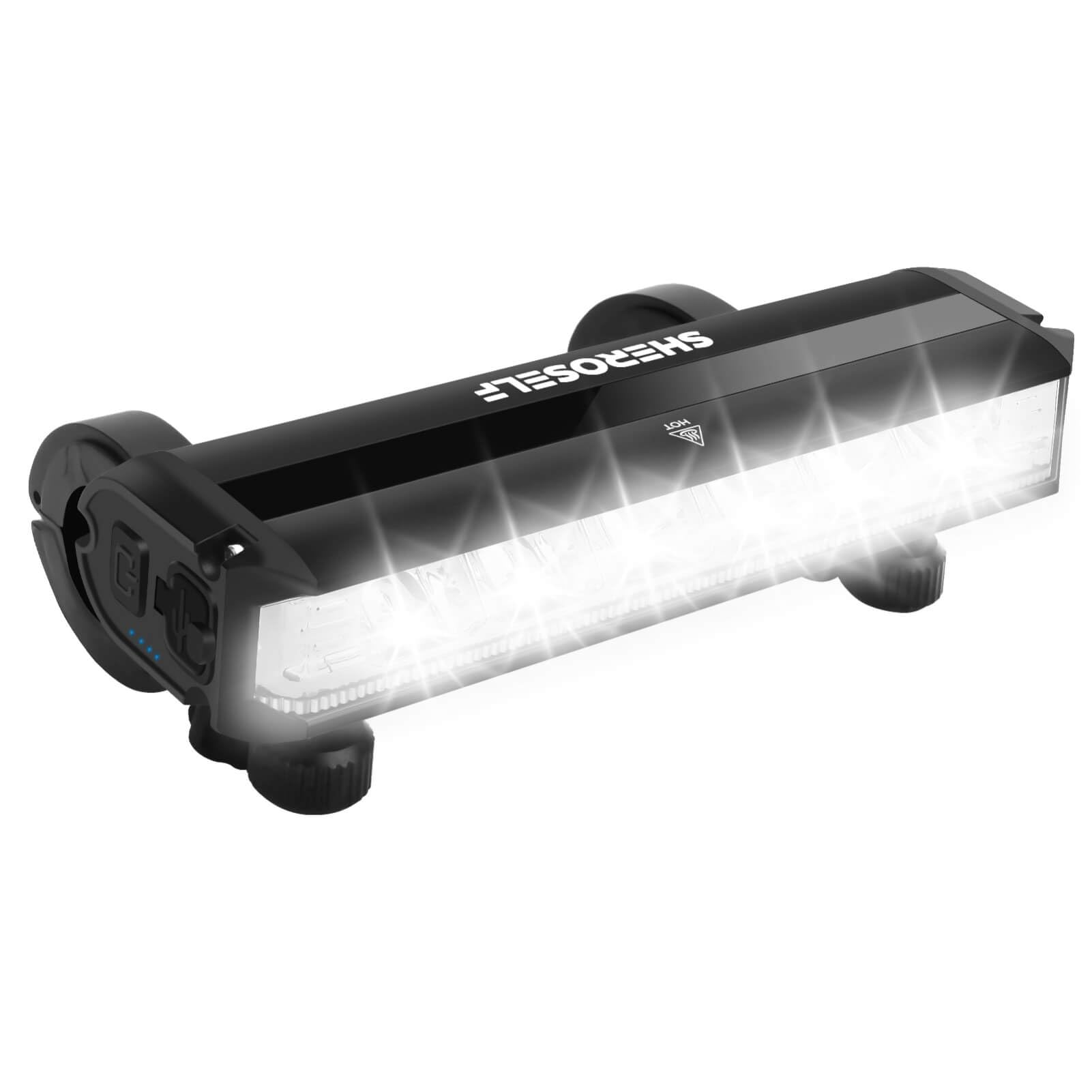 Sheroself Super Bright 6 Led Bike Lights - 5 Lighting Modes  Ipx5 Waterproof  Type-C Rechargeable Bicycle Headlight - Perfect For mature-themed Kid Mountain Road Commuter Cycling Night Riding