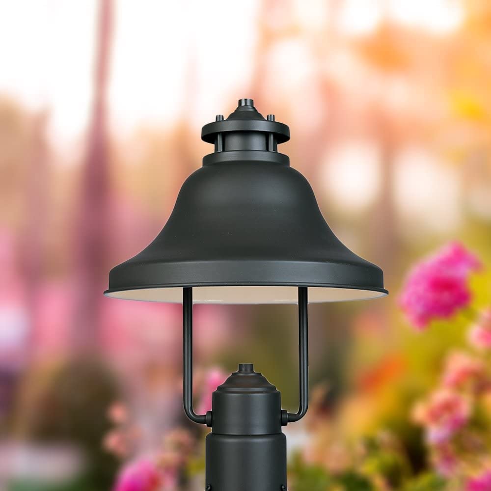DESIGNERS FOUNTAIN Bayport-DS Post Lantern, 15.25in H, Bronze/Brown Outdoor Lighting Fixture