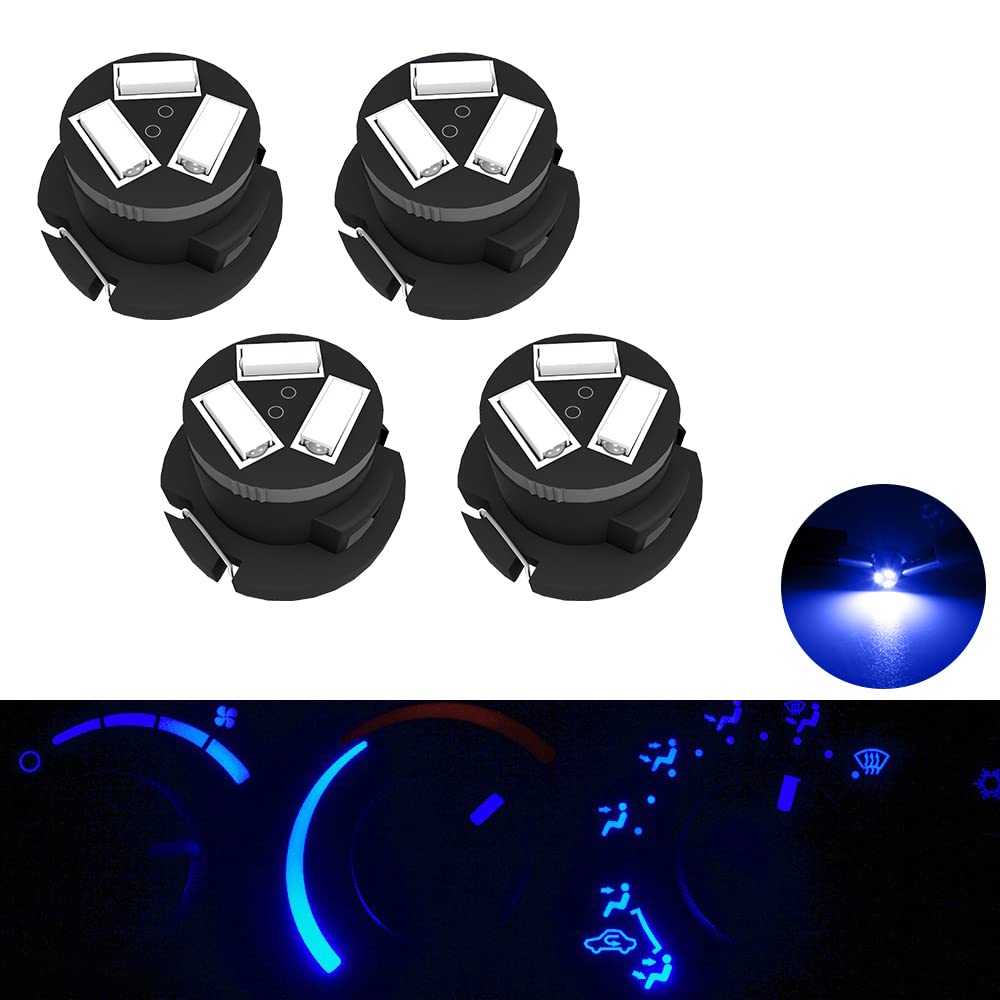 5013815Aa Ac Climate Heater Control Led Light Bulbs Kit Replacement For Dodge Ram 1500 2500 3500 2003-2008 T5/T4.7 Neo Wedge Hvac Blue Lights