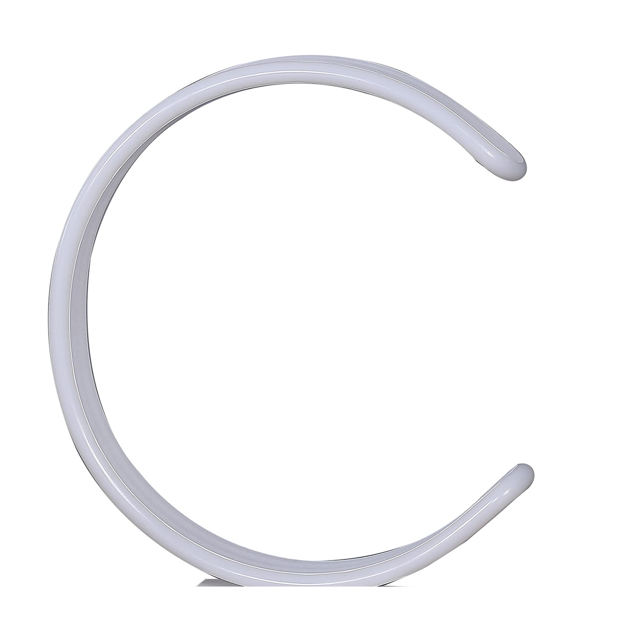 Benjara Bm233926 13.5 X 6.25 X 10.5 In. Metal C Shaped Table Lamp With Usb Plugin, White