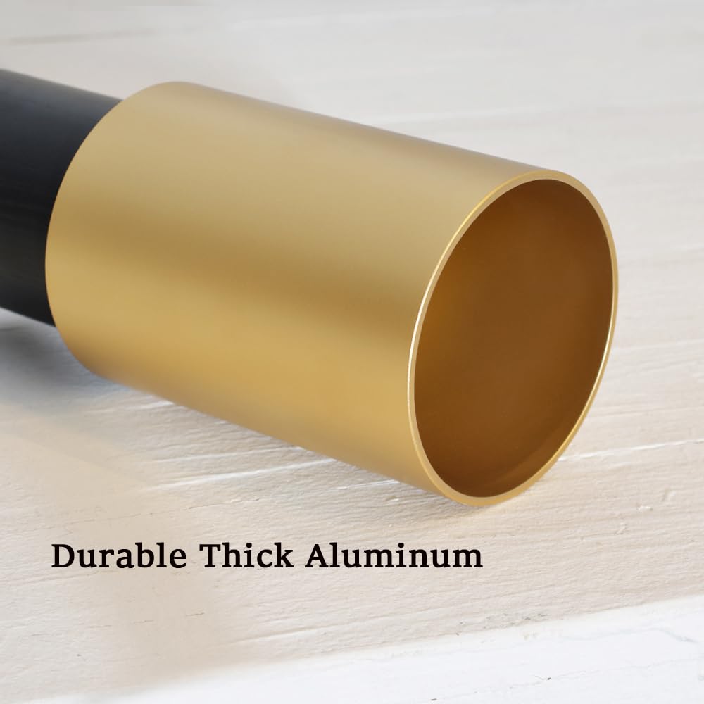 Duhu Gold Pendant Light,Modern Black Kitchen Island Light,Vintage Wood Hanging Lamp,Height Adjustable,Pendant Light Fixture For