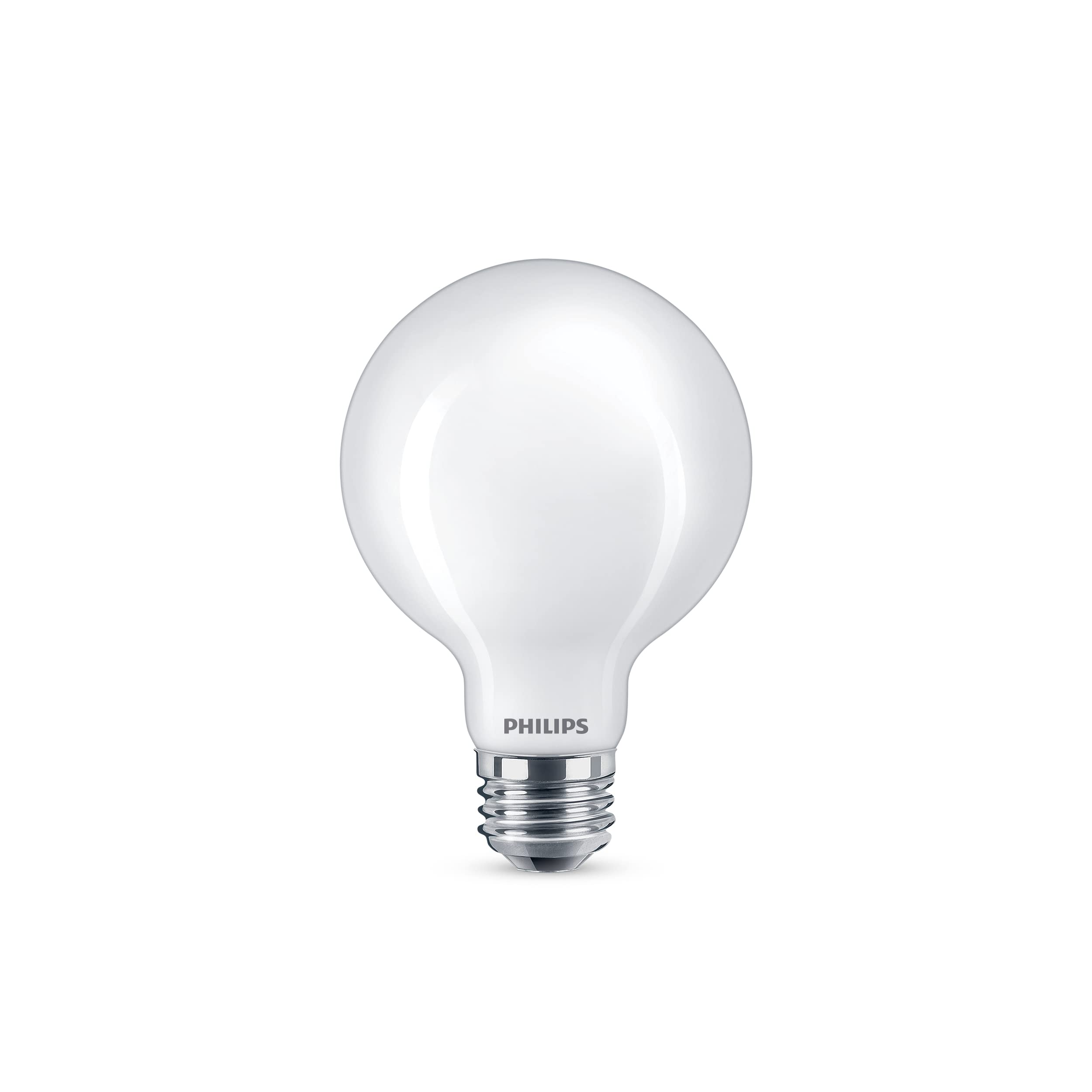 Philips LED G25 Globe Light Bulbs - 40W Dimmable - 350 Lumen - 8 Pack - Soft White - E26 Base - Model 573352