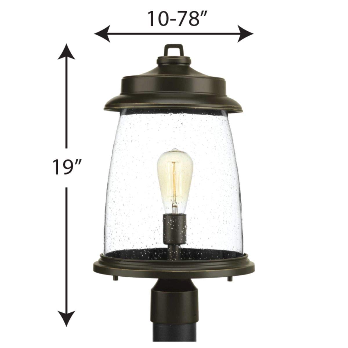 Progress Lighting Conover Outdoor Light Fixture, 19inx10.88inx10.88in, Bronze, Aluminum, Model P540030-020