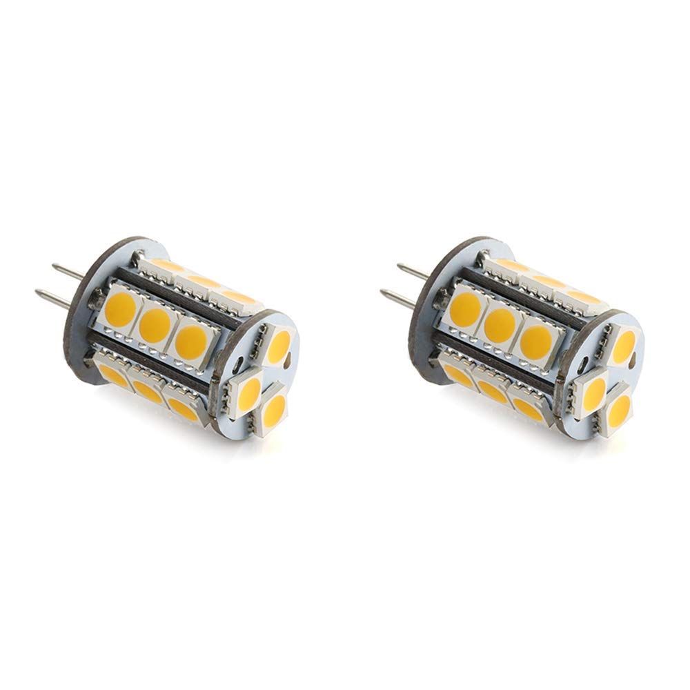 Makergroup G4 Bi-pin LED Light Bulbs 12VAC/DC 3W Warm White 2700K-3000K for Outdoor Landscape Lighting 2-Pack