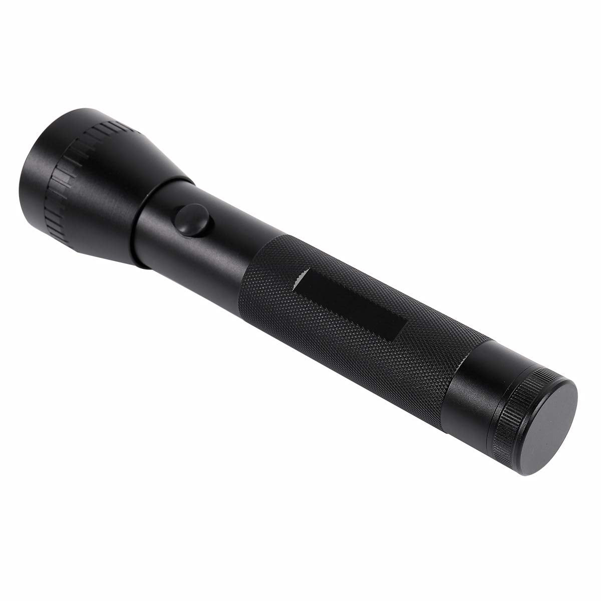Kunhe Heavy Duty 2 D Cell Led Flashlight, High Lumens, Aluminum, Black - Emergency & Outdoor Use