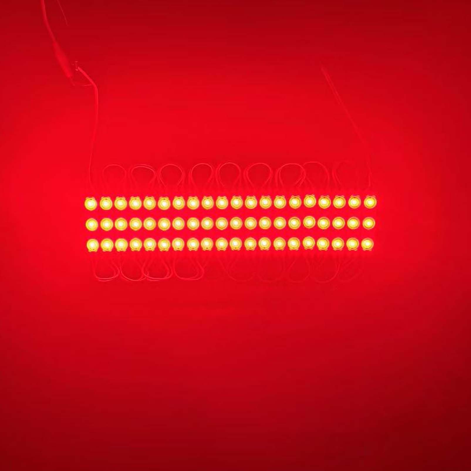 20 Pcs Red Led Module, 12V Super Bright 2835 3 Led Module Waterproof Decorative Light For Advertising Letter Sign. (20, Red)
