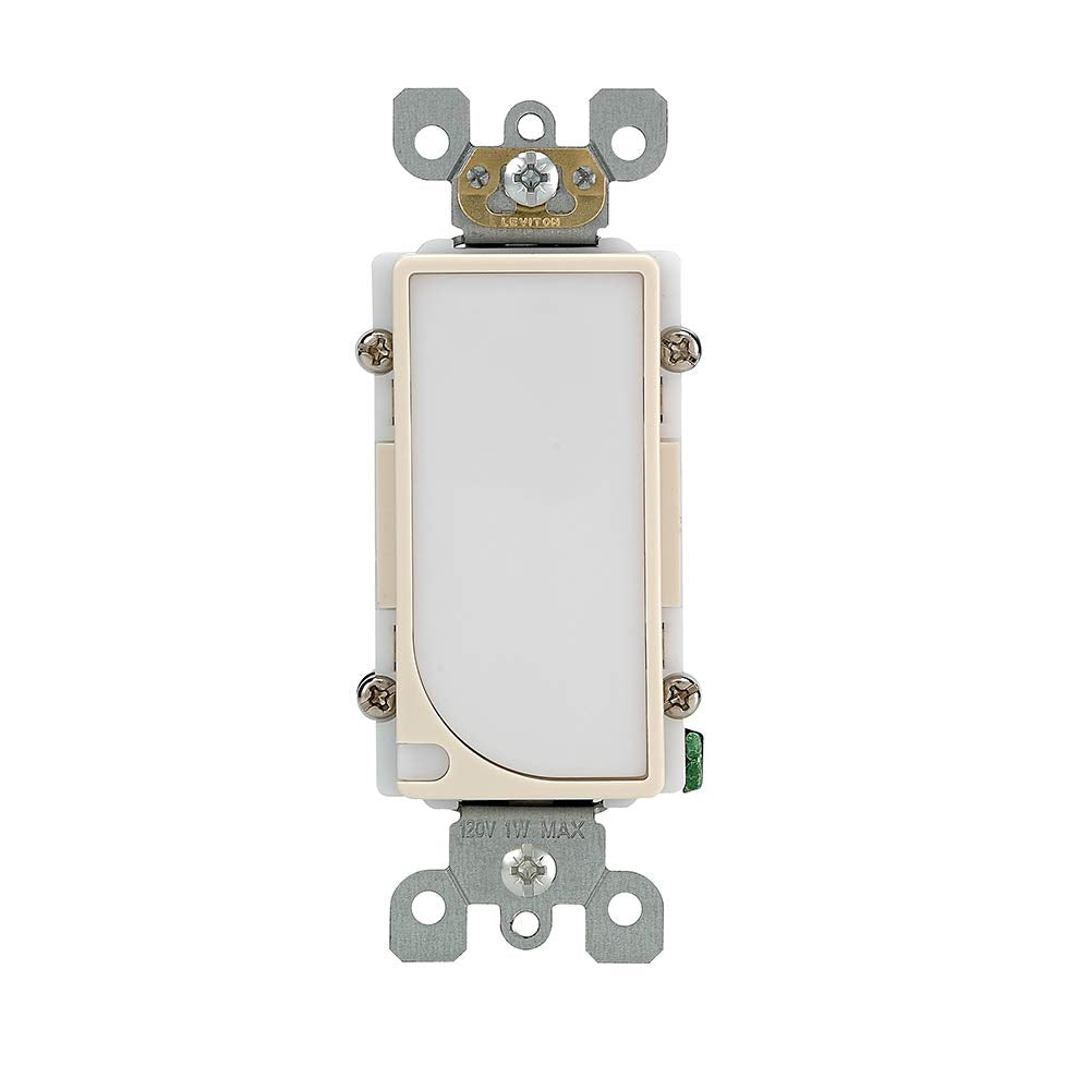 Leviton 120V AC Decora LED Full Guide Light, 6527-I, Ivory