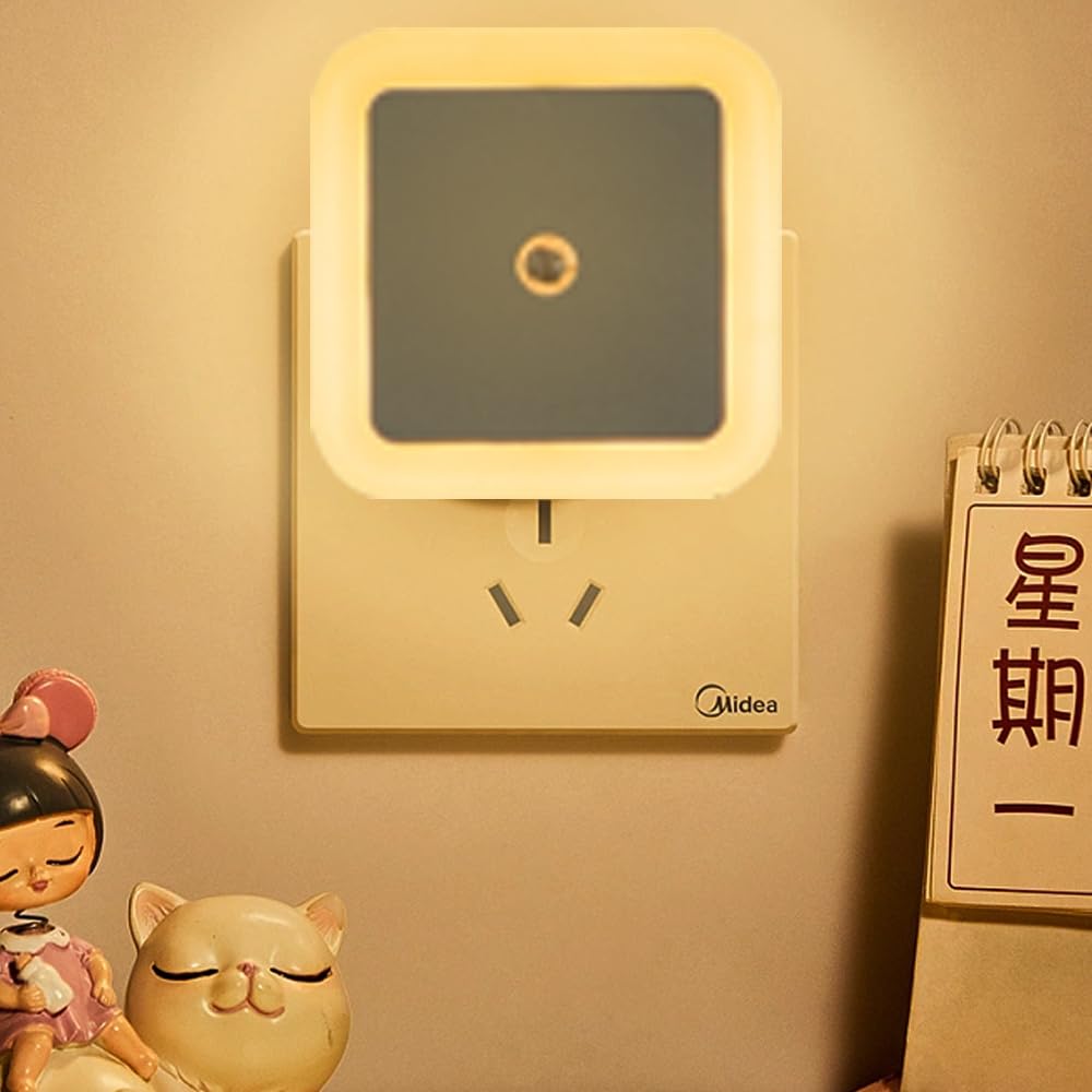 Hplvetoys Night Lights Plug into Wall,Dusk-to-Dawn Sensor with Automatically Turn on and Off Night Light Bedroom,Bathroom,Stairs