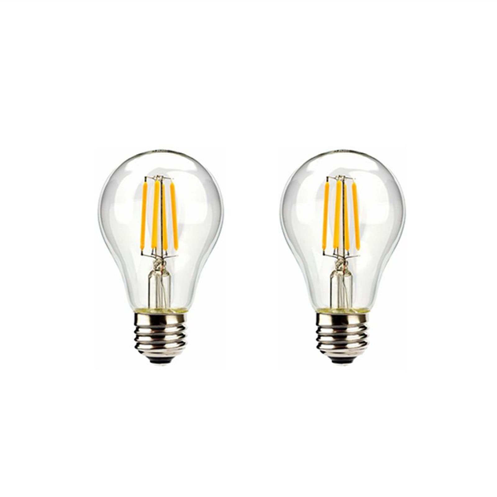 YELCICY LED Light Bulbs Warm White 2700K 2W 3V A60 A19 E26/E27 Edison Screw Base 20W Equivalent for for Outdoor Solar Lights,Pac