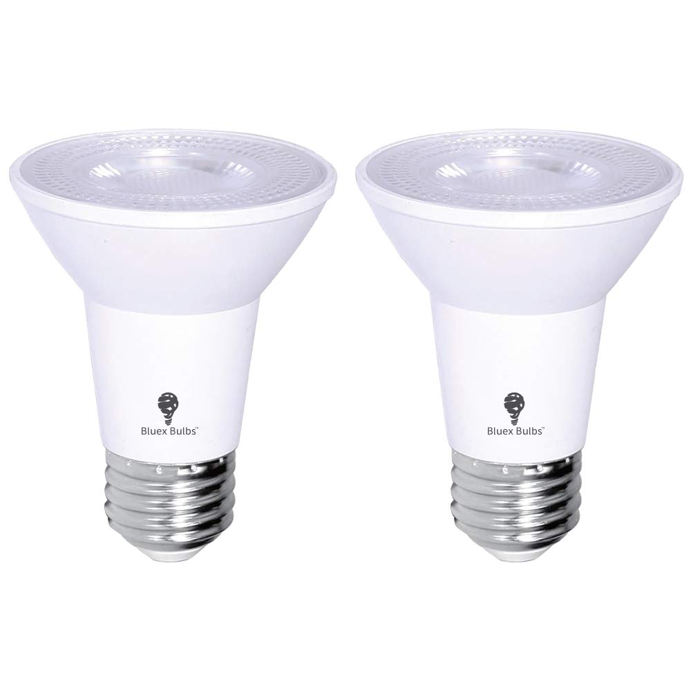 2 Pack Par20 Outdoor Led Flood Light Bulb 8W 75 Watt Equivalent 500 Lumens Dimmable Waterproof E26 3000K Warm White Led Flood Li