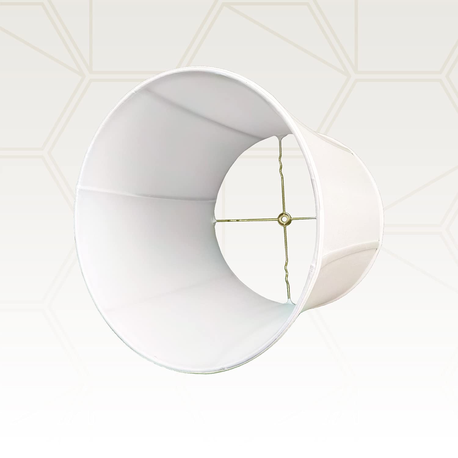 Royal Designs, Inc. Drum Basic Lamp Shade, Faux Silk, 15 x 16 x 16, White, 2-Pack, Model BS-719-16WH