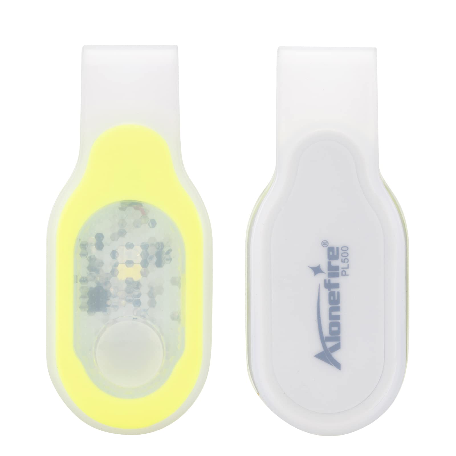 ALONEFIRE PL500 Clip-on Light Flashlight, USB Rechargeable, 3 Modes, Yellow Warm Light, Nurse Badge Accessories